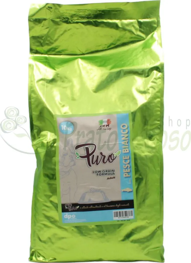 ME10M Croquettes Poisson Blanc Mono-protéine Low Grain pour Chien 10kg