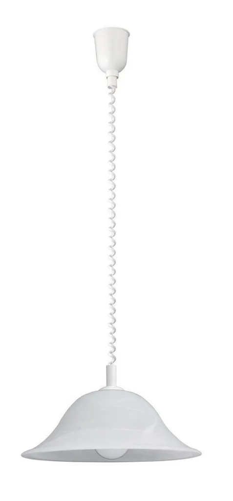 Suspension Anti-Éblouissement Verre Albâtre E27 Blanc Cuisine 3904
