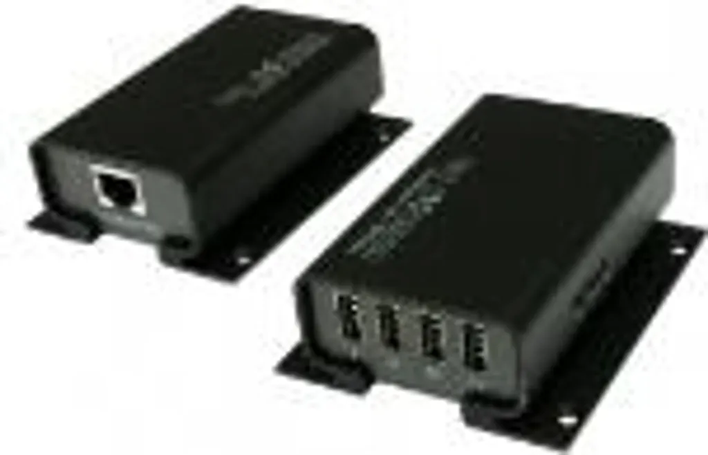 Solution Signal Réseau Faible Exsys EX-1444 Amplificateur 100m Cat5 Cat6