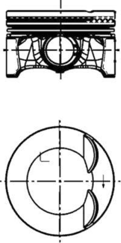 KOLBENSCHMIDT 40247610 Kolben OE kompatibel mit 5er E60, 5er E61, Defender, Range Rover, Premacy, Tiguan, Sharan, Scirocco, Passat CC, Passat 3B, ...