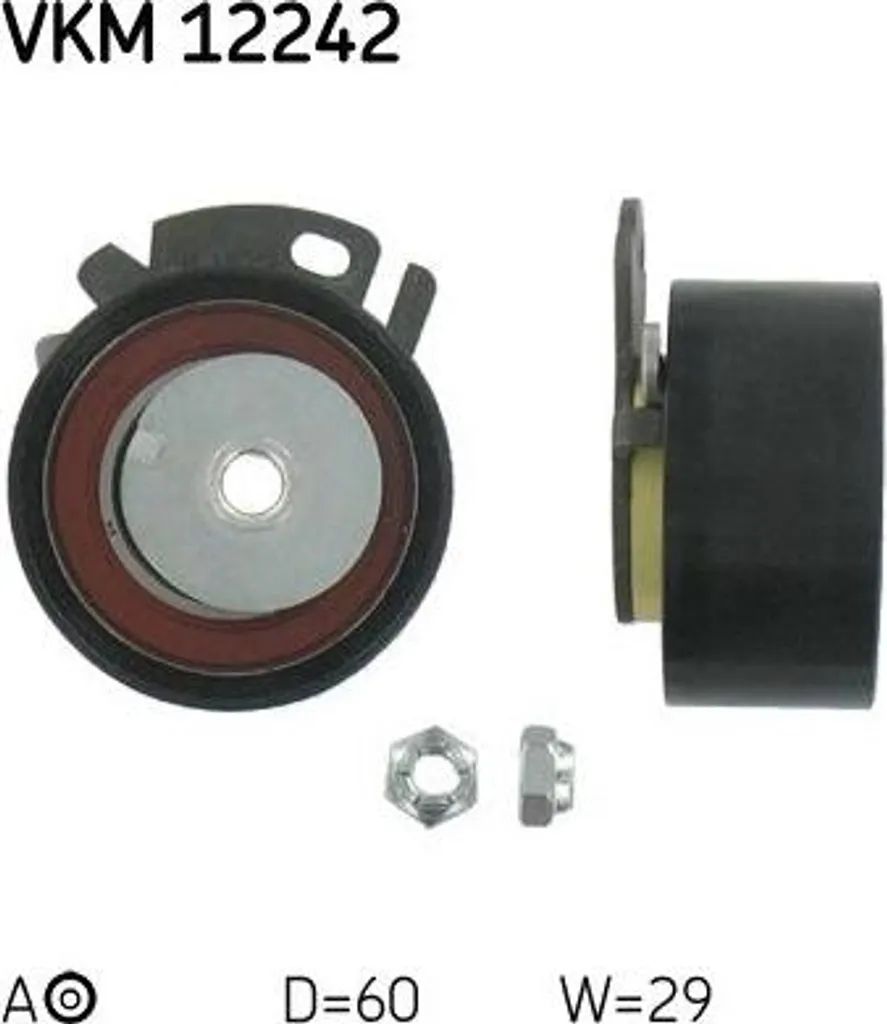 Rouleau Tendeur SKF VKM 12242 pour Entretien Courroie Fiat et Lancia