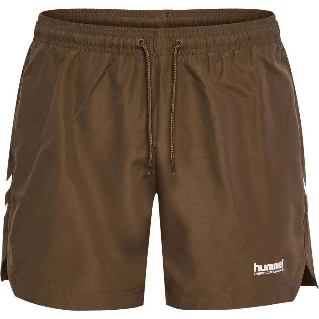 Short de bain Hummel Pulse marron pour homme en taille S ultra confort