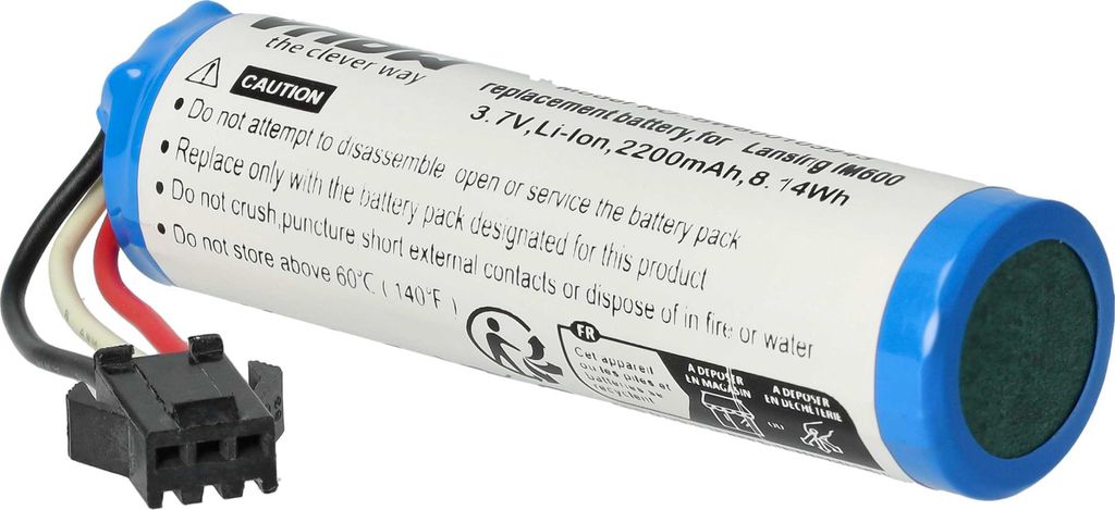 vhbw Akku kompatibel mit Altec Lansing IMT520, IM600, IMT702, IMT600, IMT620 Lautsprecher Boxen Speaker (2200 mAh, 3,7 V, Li-Ion)