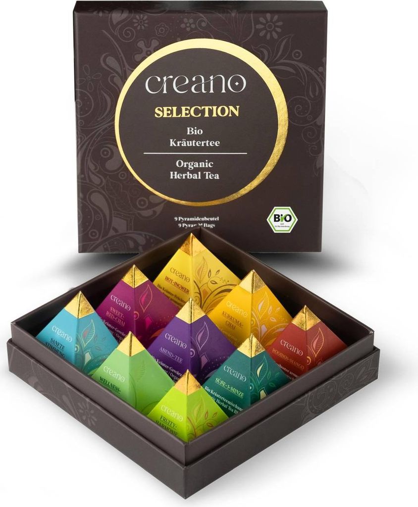 Kräutertee   9er Pyramiden Geschenkset „ORGANIC HERBAL TEA“ Produktbild 