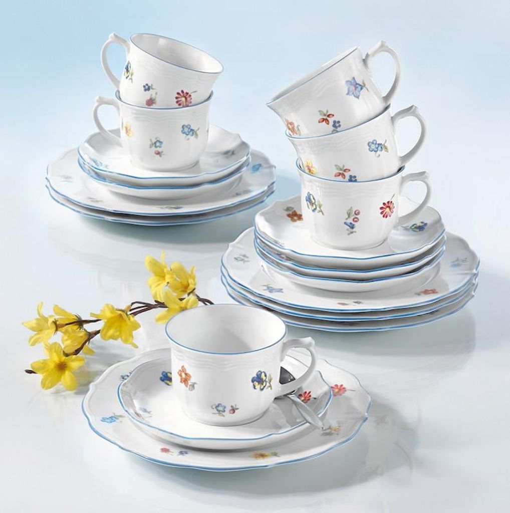 Ritzenhoff & Breker Set Tazze Isabella 6 Pezzi In Porcellana Fine – Eleganti E Tattili Con Effetto 3D, 350 Ml