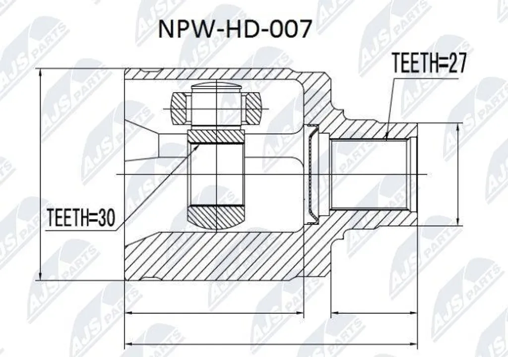 Stop fuites transmission : Joint arbre de transmission NTY NPW-HD-007