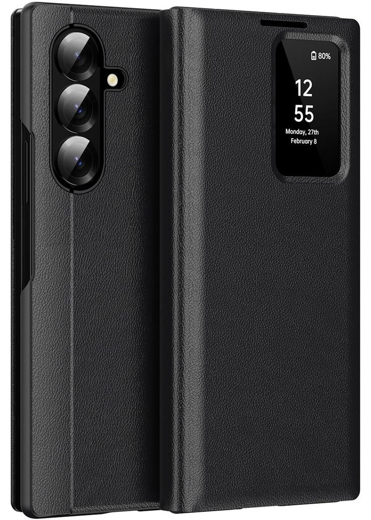 Étui en cuir rabattable pour Samsung Galaxy Z Fold 7, avec Image du produit 