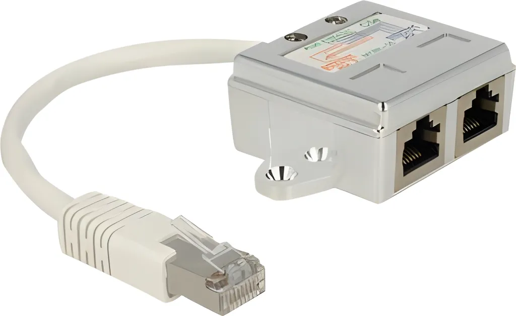 Delock Adattatore RJ45 Sdoppiatore 1 Maschio a 2 Femmine 0,15m - Acquista Ora