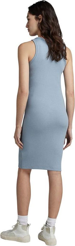 G-star D23368-c534 Slim Fit Kurzes ärmelloses Kleid Blau S Frau Blau S