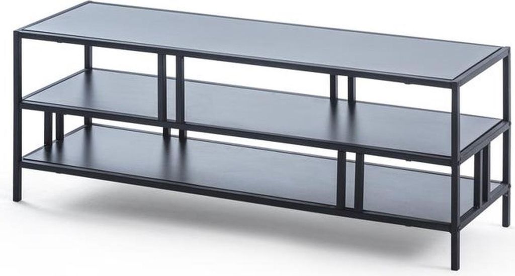Designer Schwarzer Couchtisch Wohnzimmer Rechteckiger Kaffeetisch