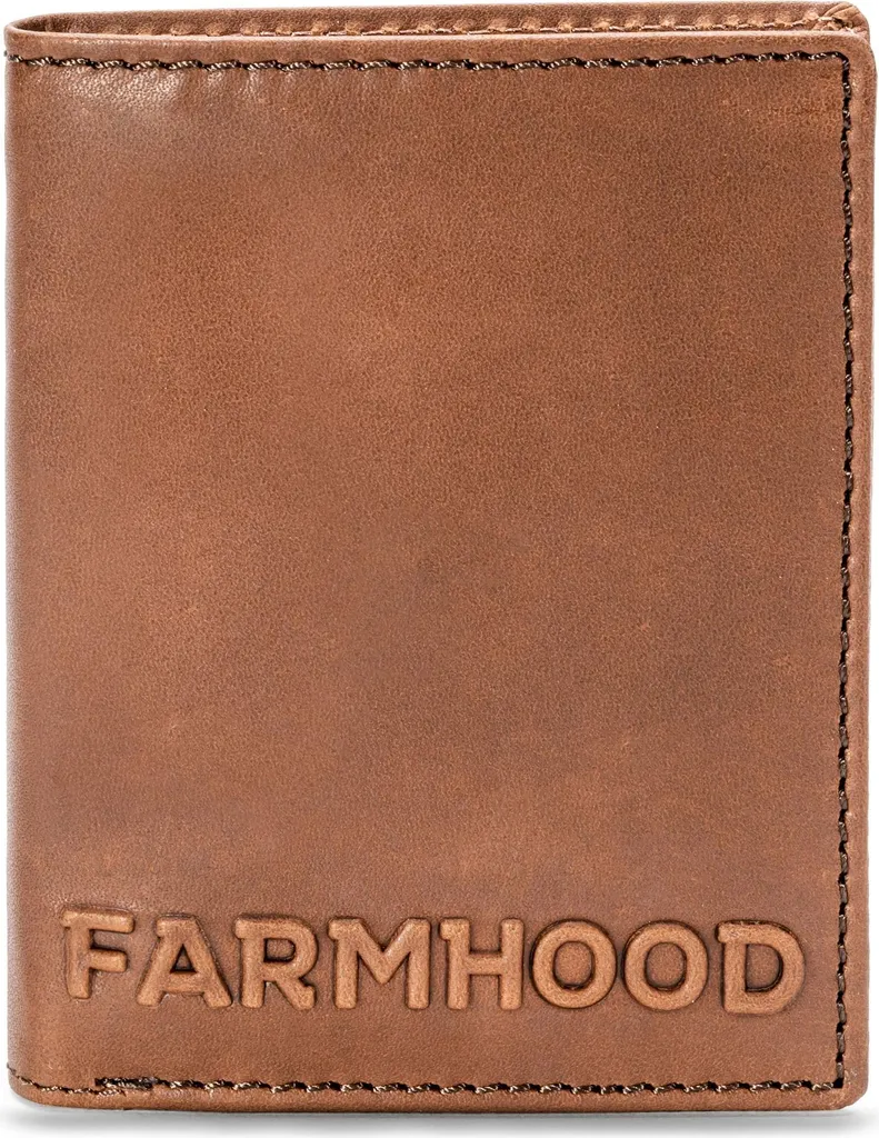 Farmhood Pelle portafoglio Nashville Wallet Brown marrone