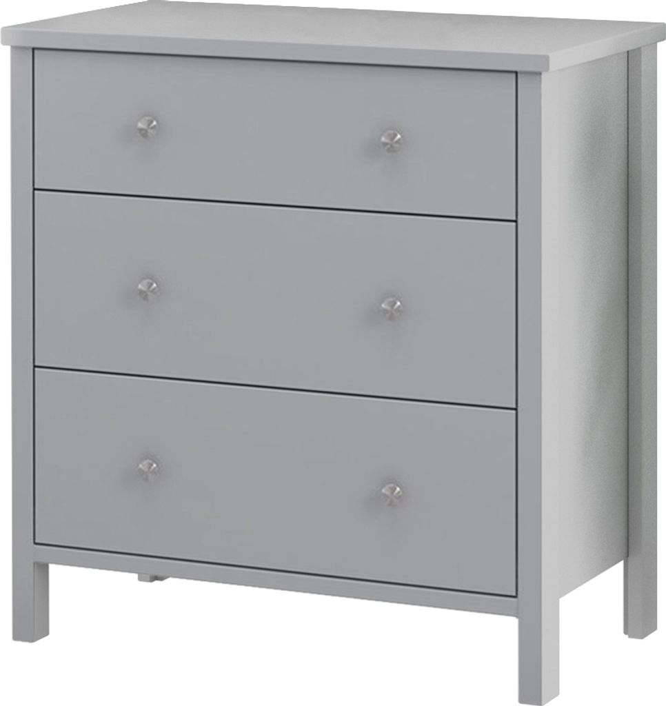 Kommode Tange im dänischen Stil, 84 cm, grau Produktbild 