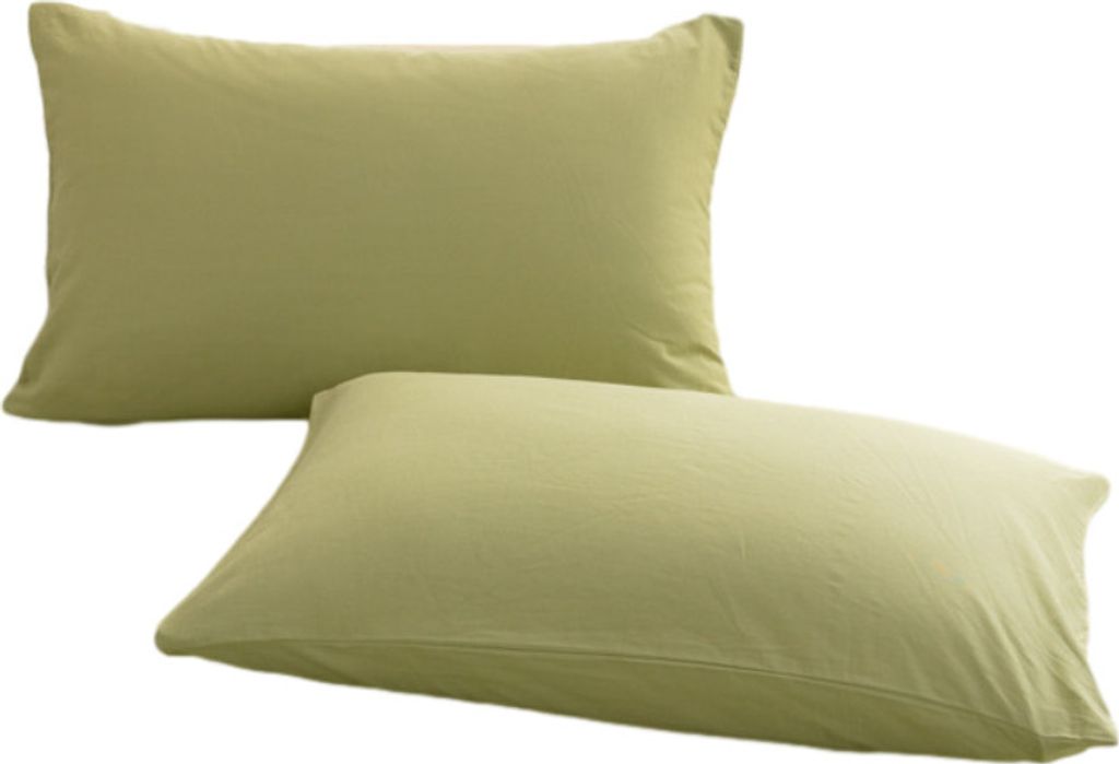 Kissenbezüge, 2er-Set, Standardgröße 48x74cm, Weiche Und Atmungsaktive Baumwoll-Kissenbezüge, Hautfreundliche Kissenbezüge(Olive)