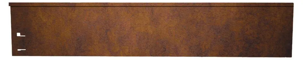 Bordure de Jardin en Acier Corten 113 cm - Pièce de Fermeture 18,5 cm