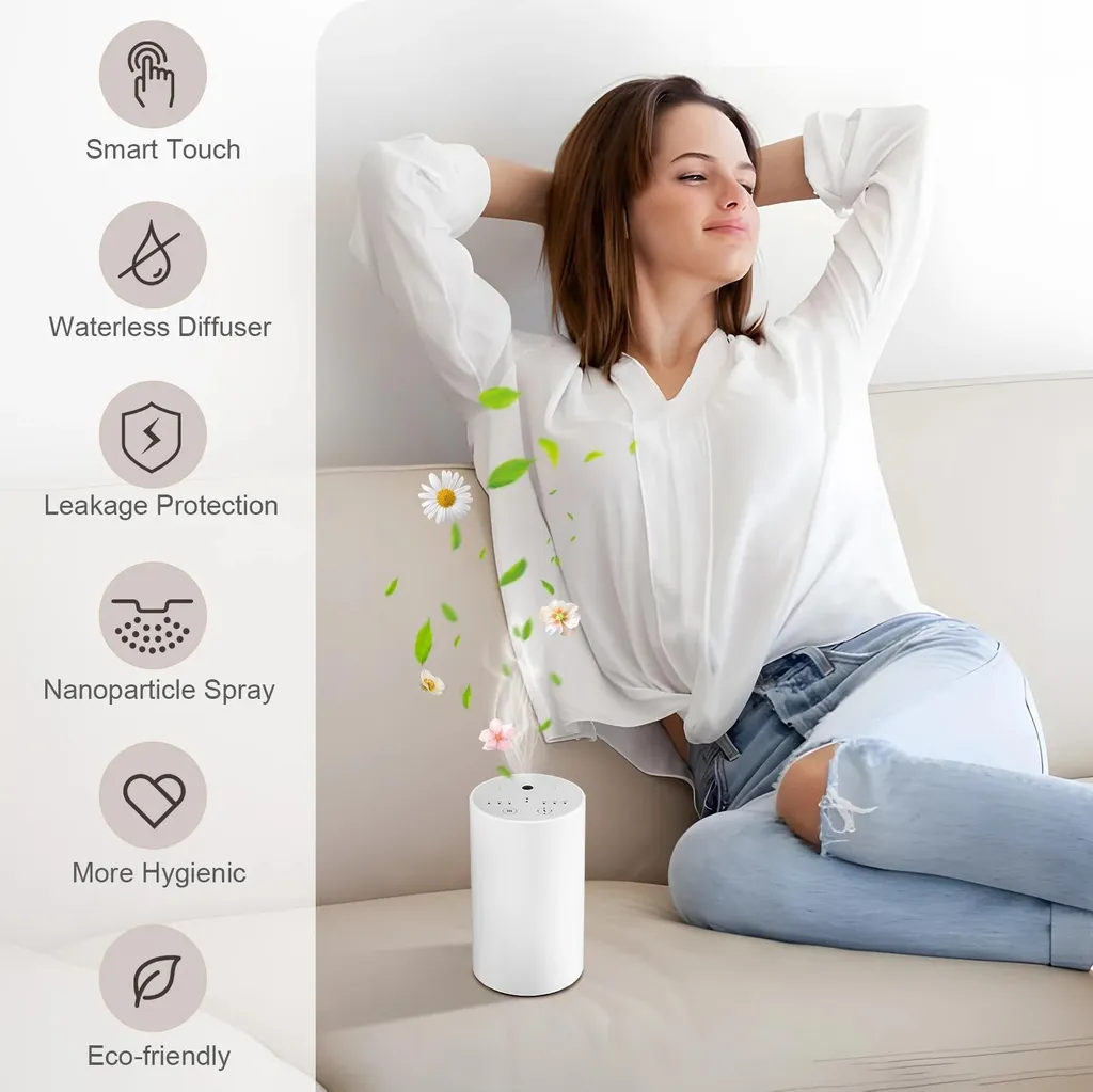 Diffuseur huiles essentielles sans eau blanc nomade fini les fuites - 6