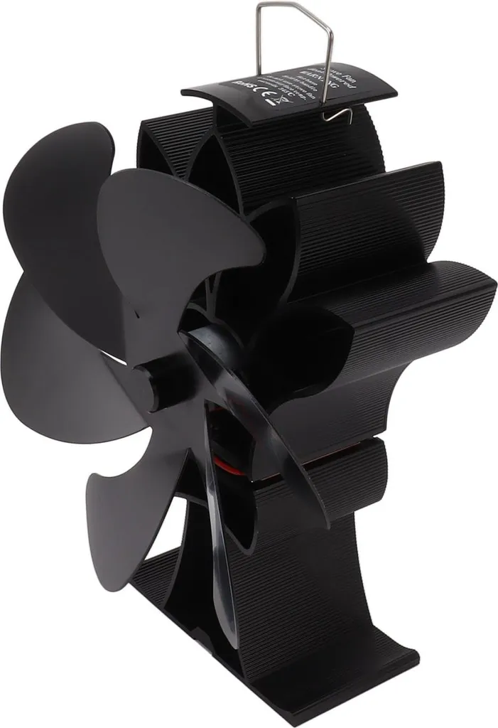 Ventilateur de cheminée thermique 6 pales pour poêle à bois et bûches