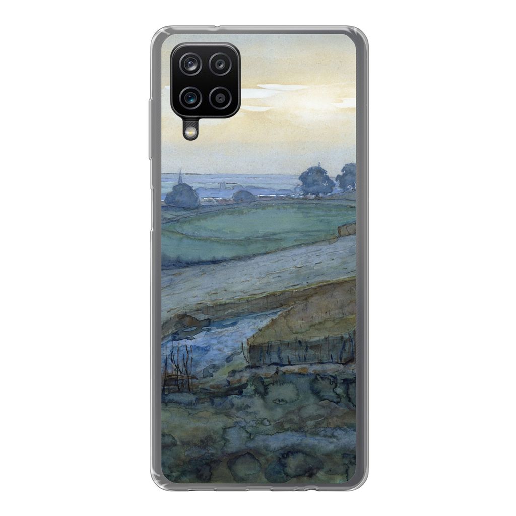 MuchoWow Handyhülle Schutzhülle Hülle für Samsung Galaxy A12 Landschaft bei Arnheim - Piet Mondrian Silikon Softcase Handy Hülle - Bild