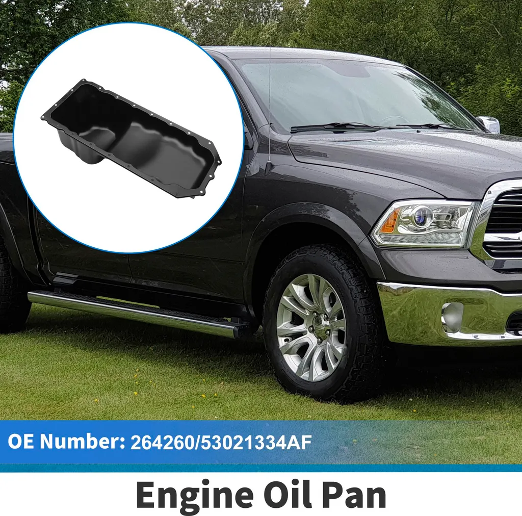 Carter d'huile en aluminium noir haute résistance pour Ram 1500
