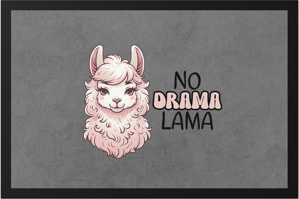No Drama Lama Süßes Lama Fußmatte Büro Humor Entspannung Geschenk