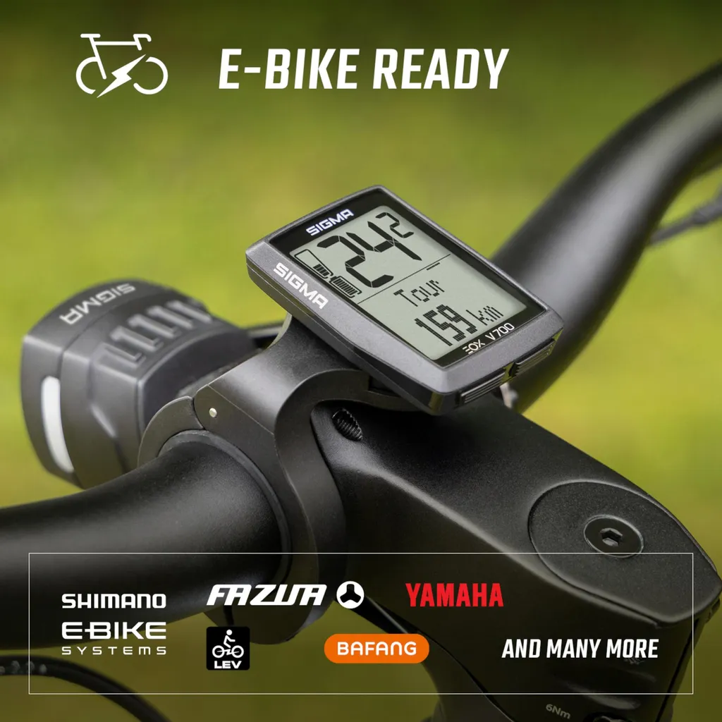 Sigma EOX VIEW 700 Ordinateur VAE avec écran LCD haute lisibilité noir - 9