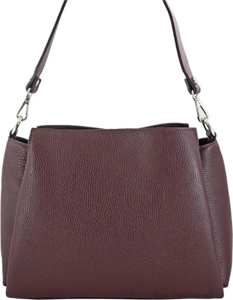 Sac Bandoulière 8255 Barberini's en Cuir Souple avec Finition Main