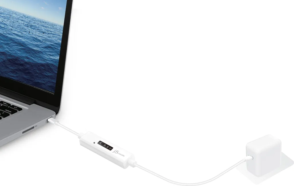 Câble USB-C intelligent j5create JUCP14 avec affichage de la puissance - 3