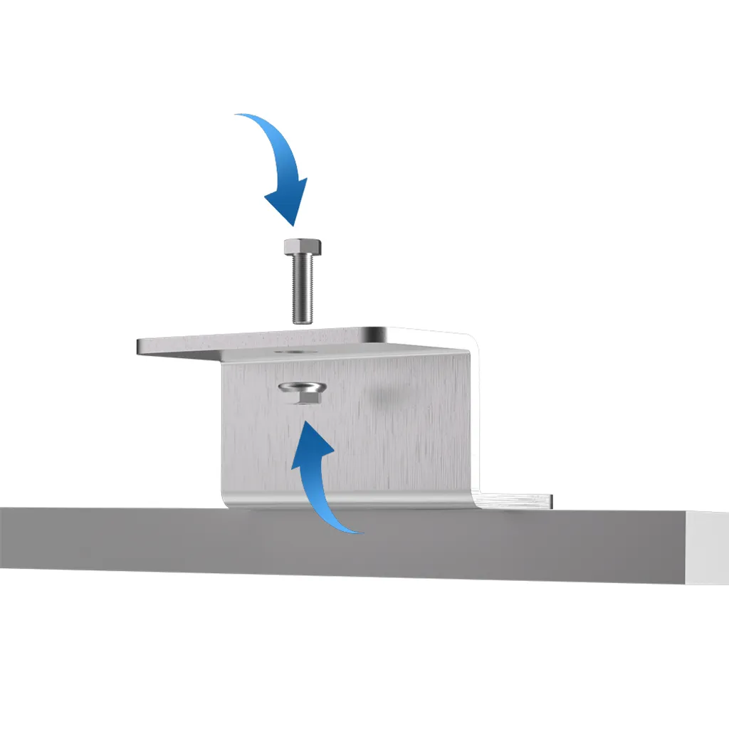 Supporto Modulo Solare Z-Mount Alluminio 4 Pezzi per Barca - 5