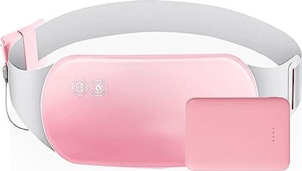 Fonpoo -Keimegürtelsperiode, Zeiträume zurück gegen Krämpfe, 3 Temperaturmodi und Massage Vibrat Menstruation USB wiederaufladbares waschbares ...