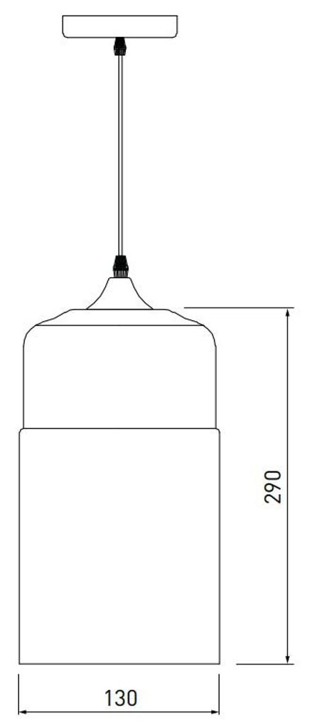GTV - Pendelleuchte LENDER Deckenleuchte AC220-240V,50/60Hz,1*E27, IP20,DURCHM. 18 CM, einzeln, schwarz