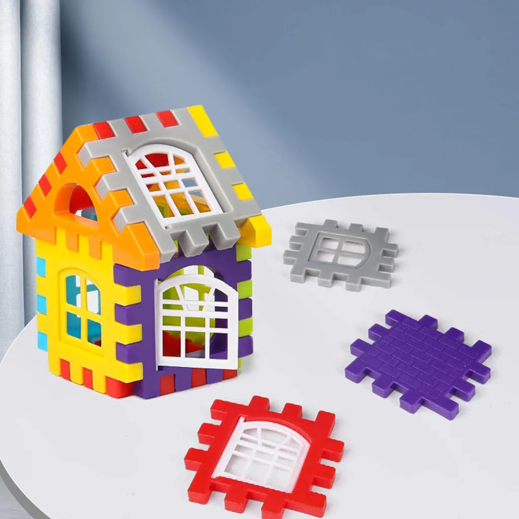 Jeu de construction de maison 3D avec briques géantes pour le bas âge - 2