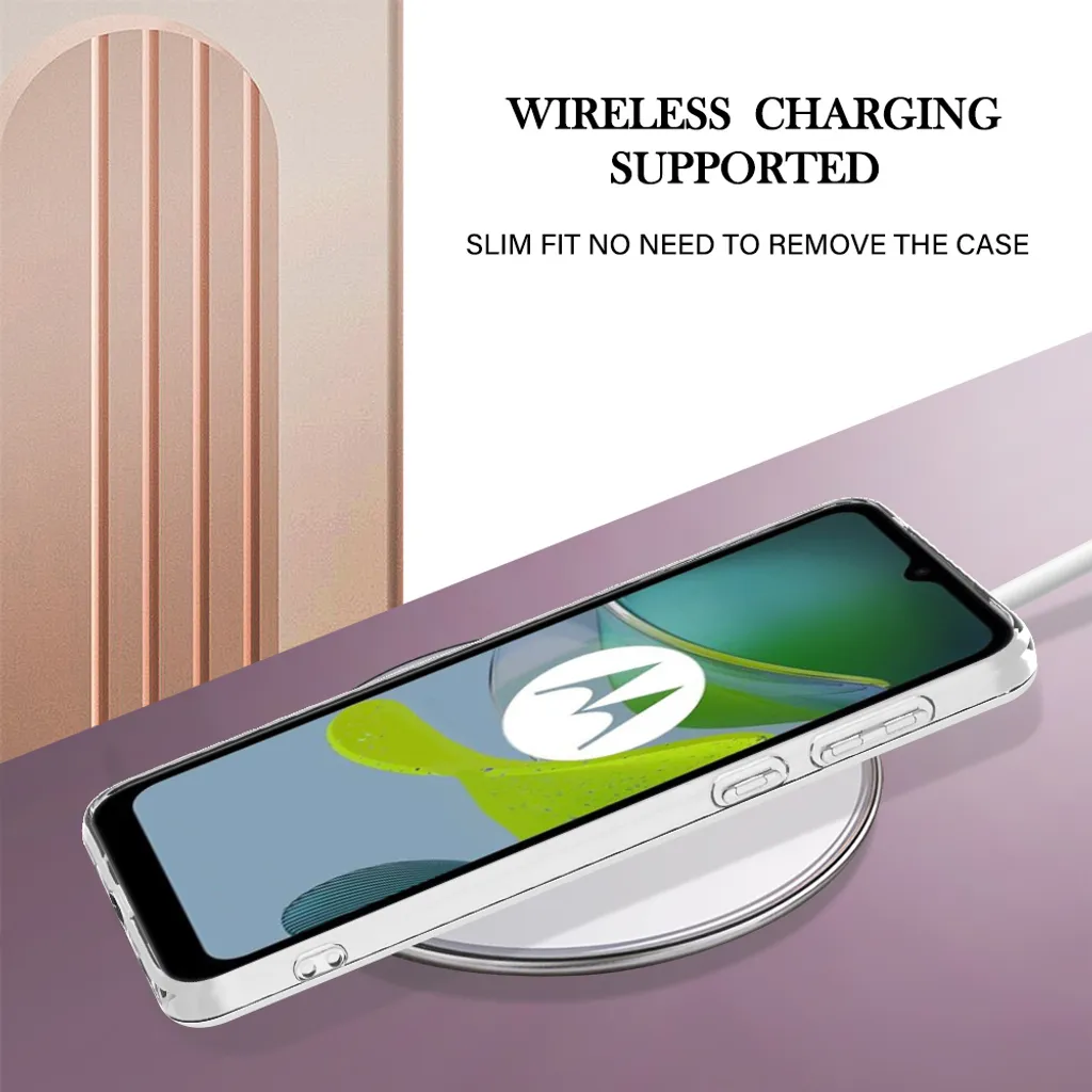 XINYEXIN Cover for Motorola Moto E13 Transparent Slim