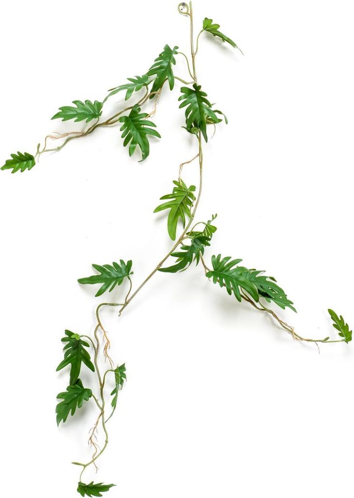 artplants.de Deko Philodendron Selloum Girlande MATAS, 110cm - Kunststoff Girlande