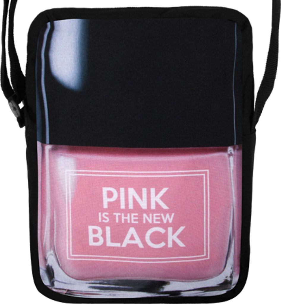Umhängetasche Messenger Bag Motiv Pink is the new black