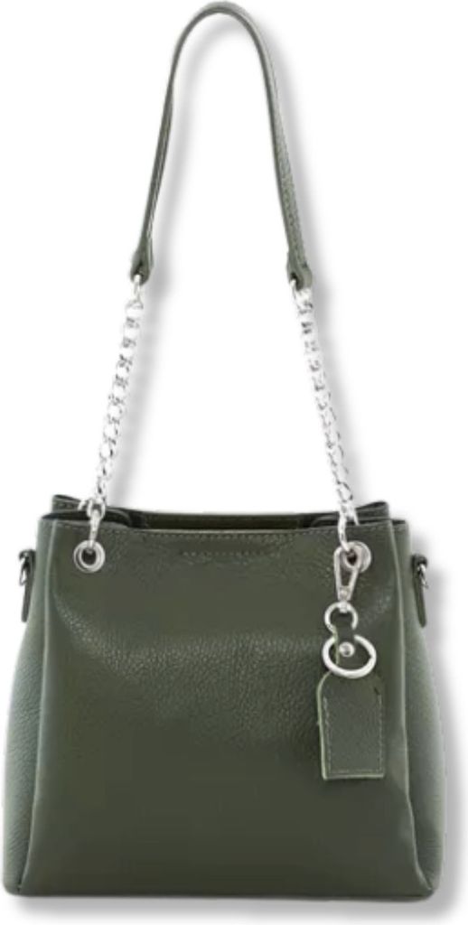 SBV Luka Verde Dollaro Leder Damenhandtasche grün