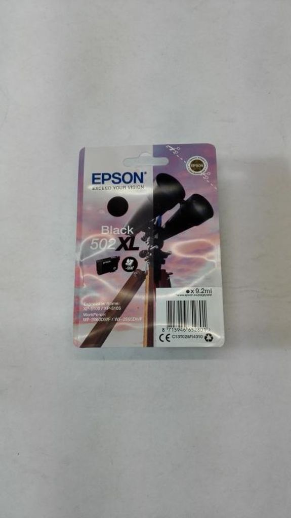 Epson Singlepack Black 502XL Ink, High (L) Yield, Schwarz, Produktbild 