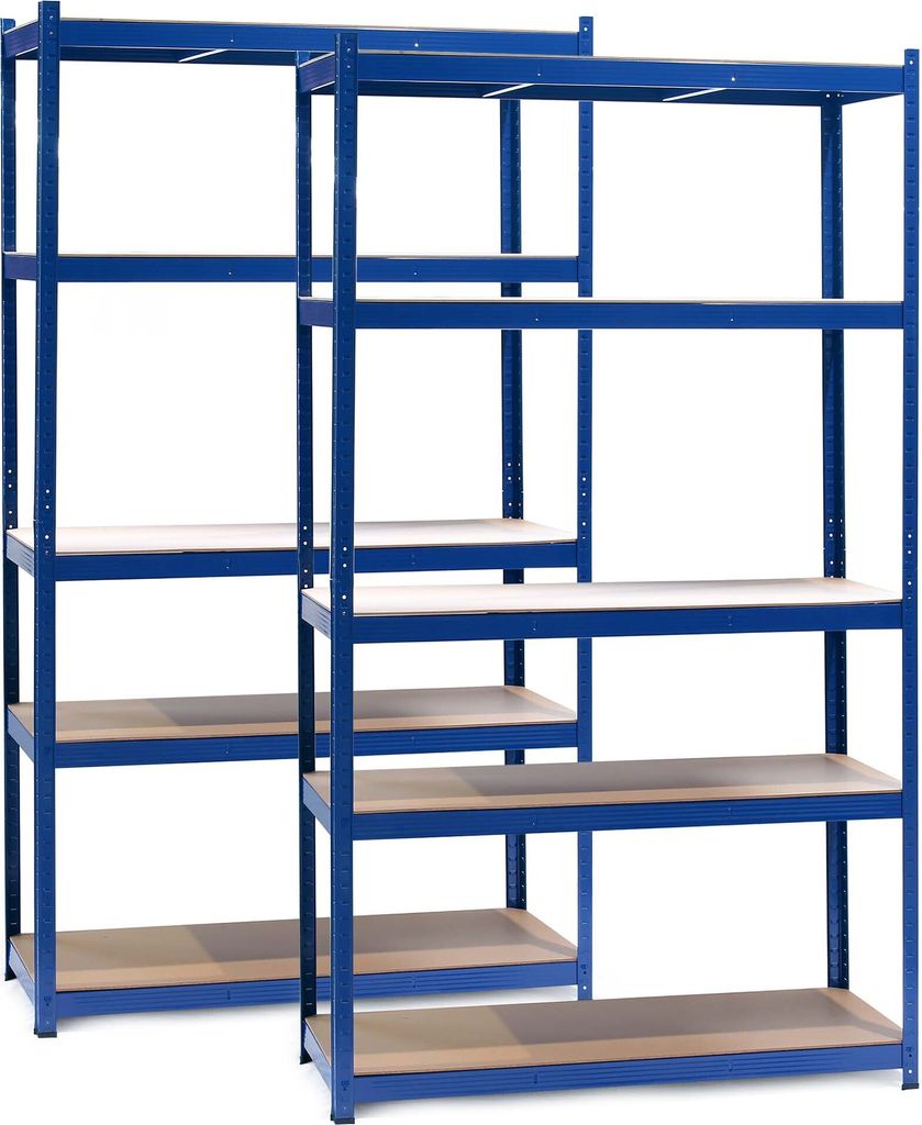 Wiltec sada 2x těžkých regálů 100x60x200cm, 200kg/úroveň, Obrázek produktu 