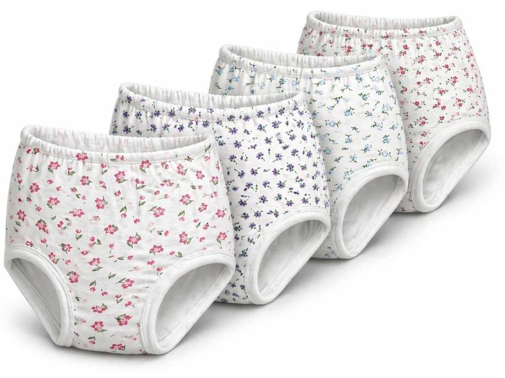 Damen Slips 4er Pack 100% Baumwolle – Taillenslip mit hohem Produktbild 