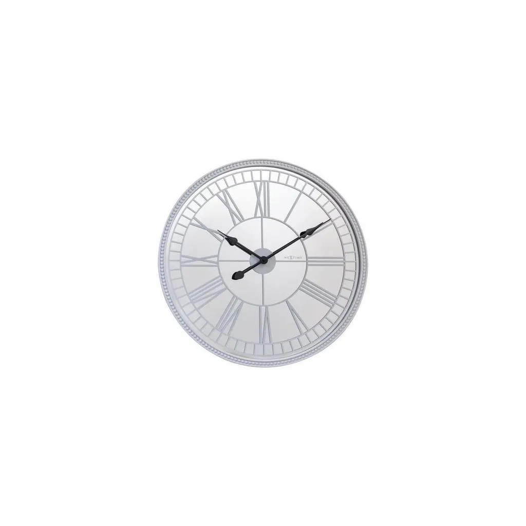 Grande Horloge Murale Miroir 56cm - Pendule Design pour Salon Moderne
