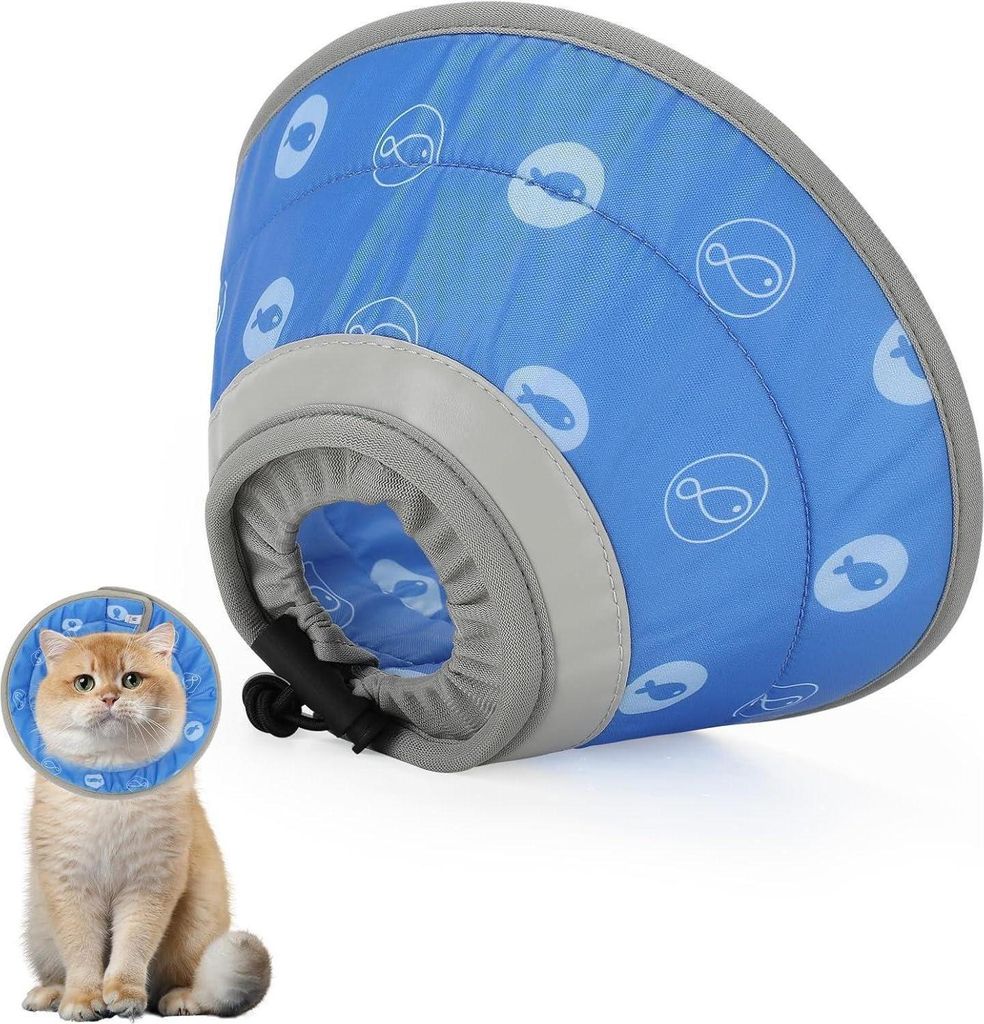 Collier de protection pour chat Bleu Hydrofuge Doux Collier Image du produit 