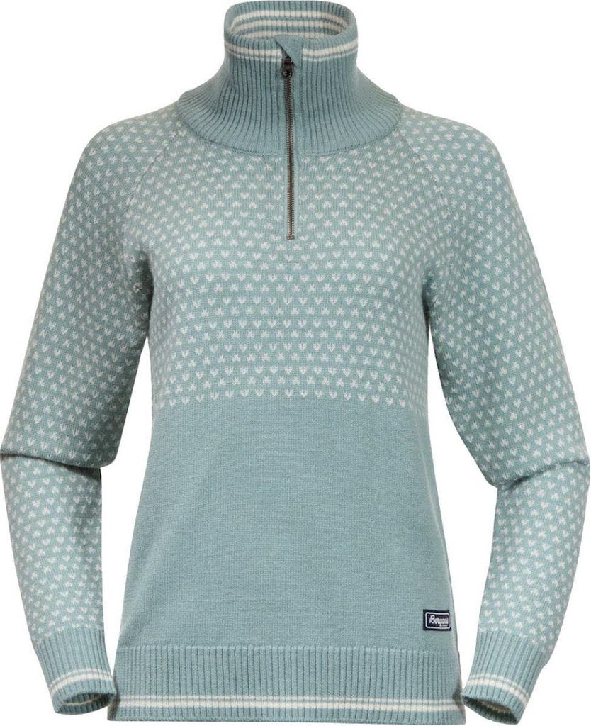 Alvdal Wool W Half Zip misty forest/vanilla white (14277) S