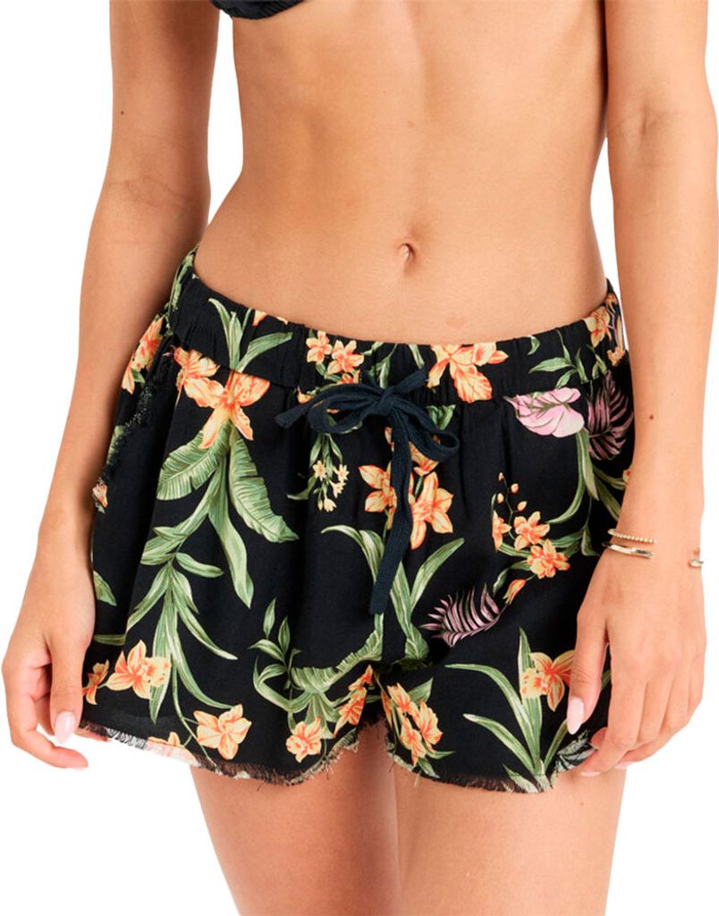 Roxy Coastline Ride Coverup Kurze Hose Schwarz L Frau Schwarz L