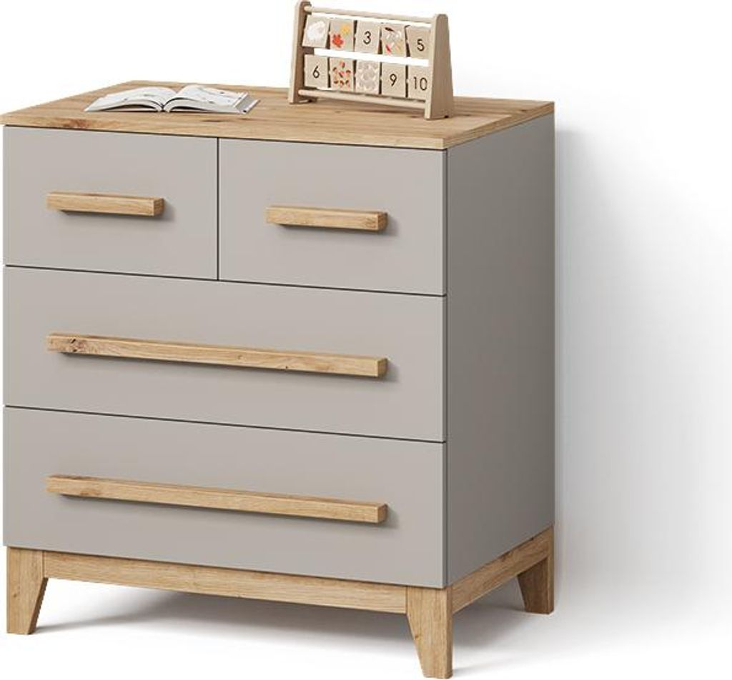 Cassettiera Livinity Mailo Cashmere/Artigianale 80 x 88 cm Immagine del prodotto 