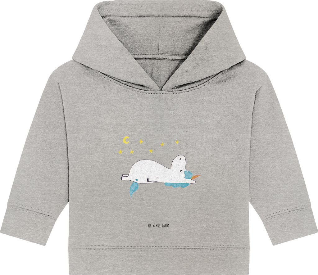 Mr. & Mrs. Panda Organic Baby Hoodie Einhorn Sternenhimmel Produktbild 