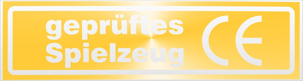 Kiwistar es Spielzeug invertiert Magnetschild Schild magnetisch - 20cm Gelb - reflektierend - Magnetfolie für Auto PKW Kfz