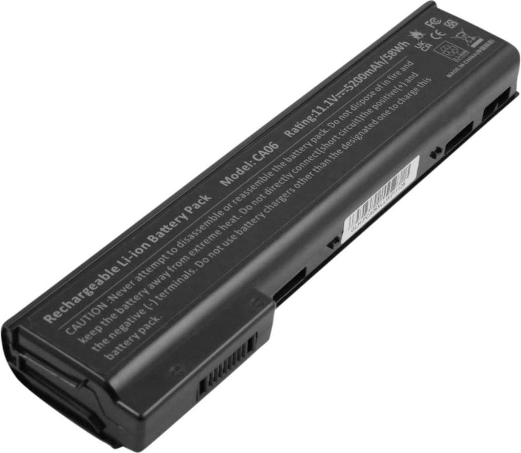 Avizar, Ersatzakku Li-Ion 5200mAh 11,1V für HP ProBook 640 G1 G2 Laptop, Schwarz