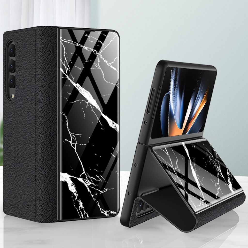 Für Samsung Galaxy Z Fold4 5G Galvanik Muster Anti-Fall Handy Tasche Hülle Etui