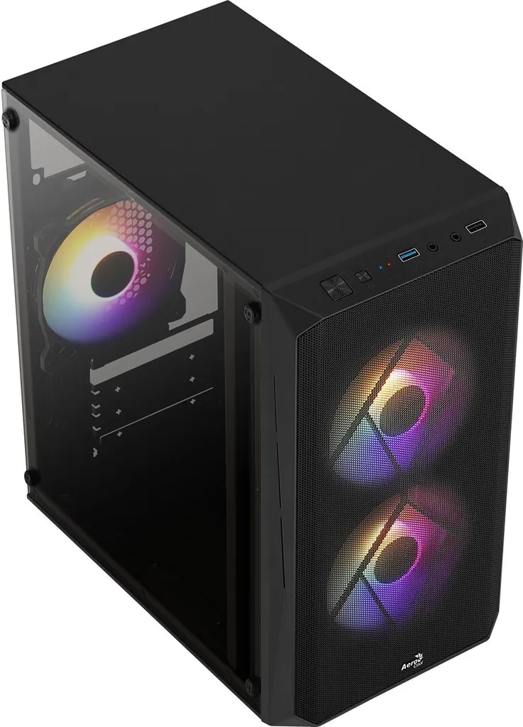 Boîtier PC Compact AeroCool CS-107 v2 pour Setup Gaming Micro-ATX - 7
