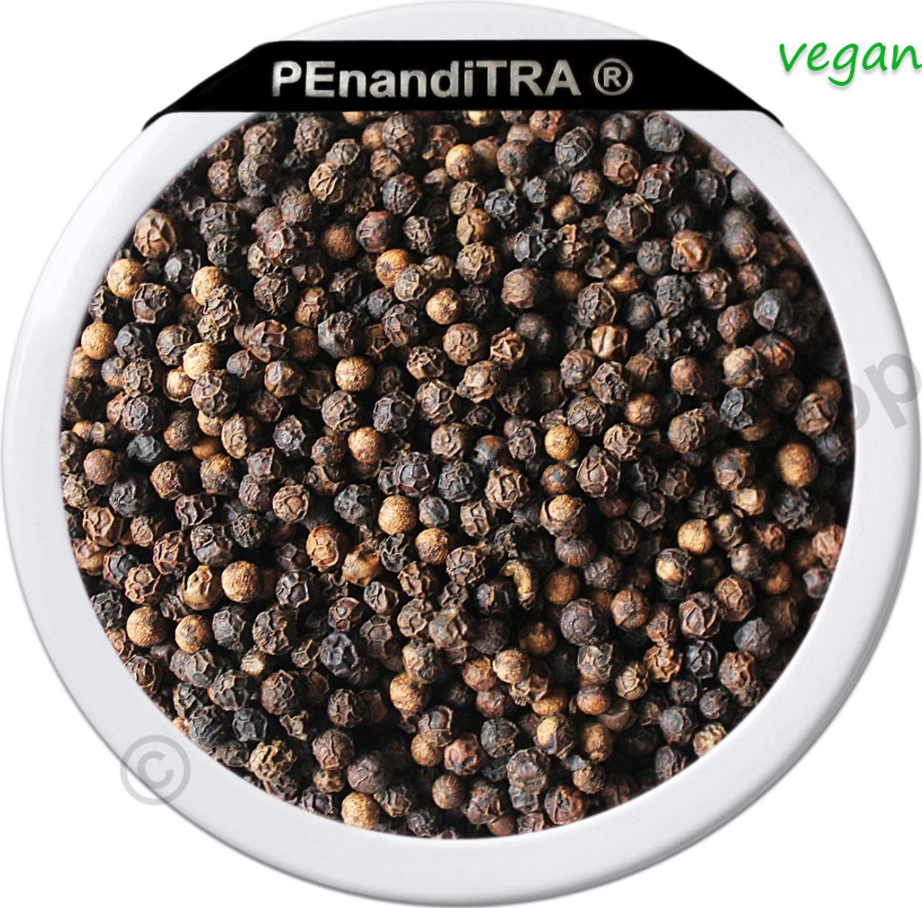 Pfeffer schwarz ganz Pfefferkörner - 1 kg - VEGAN - PEnandiTRA
