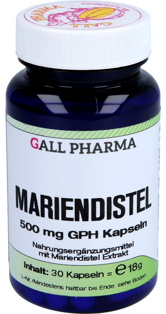 Ostropestřec mariánský 500 mg Gph kapsle 30 kapslí Obrázek produktu 