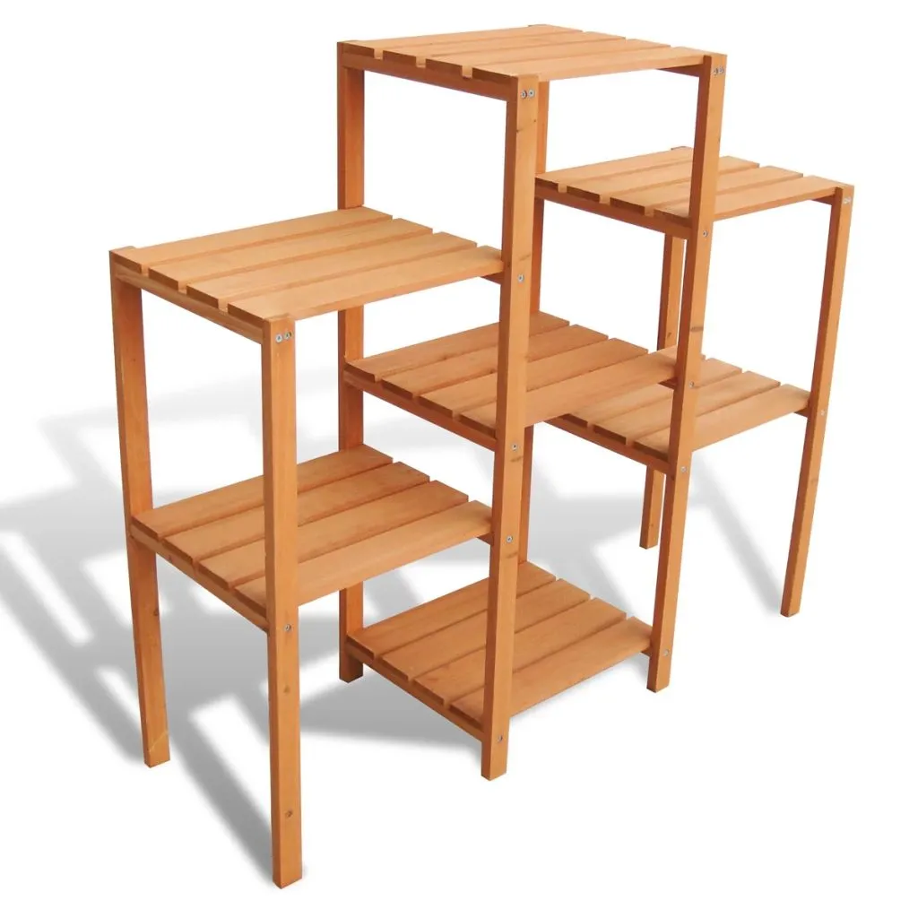 Support de fleurs en bois 3 niveaux 97x31x87 cm résistant aux intempéries
